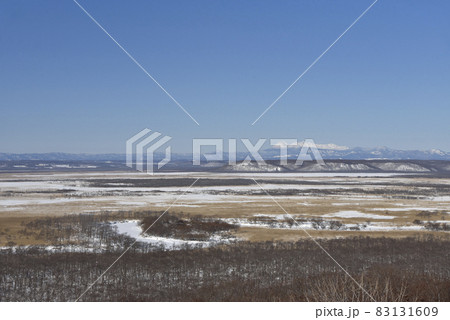 冬の釧路湿原 83131609