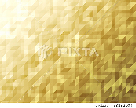 背景 背景素材 ポリゴン 壁紙 イラスト 幾何学 角柱 クリスマス 冬 光 柄 模様 金色 黄色のイラスト素材
