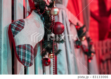 Christmas sock on the wall 83133066
