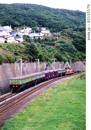 1998年 室蘭本線を走るDD511162チップ輸送貨物列車 1998年 室蘭本線を走るDD511162チップ輸送貨物列車 83135579