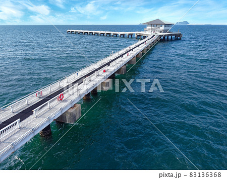 北九州市若松区の北海岸にある脇田海釣り桟橋 北九州市若松区の北海岸にある脇田海釣り桟橋 83136368