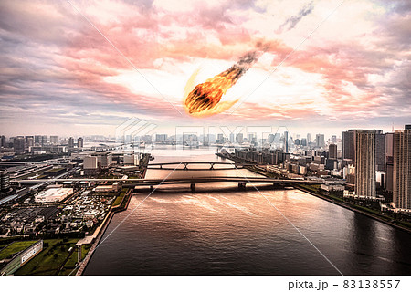 隕石の降る東京湾 83138557