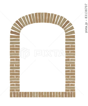 Vintage arcade wall of the old brick 83138707