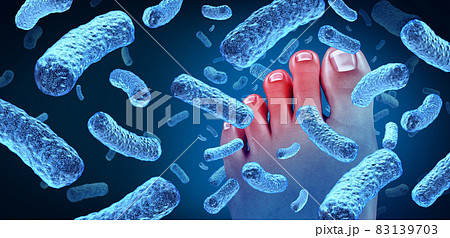 Foot Bacteria Concept Foot Bacteria Concept 83139703