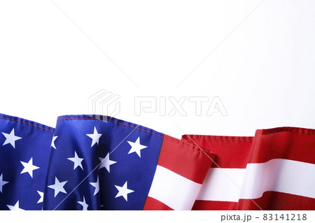 Background flag of the United States of America for national federal holidays celebration and mourning remembrance day. USA symbolics. 83141218