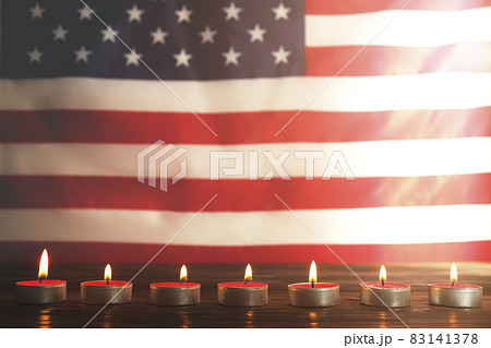Background flag of the United States of America for national federal holidays celebration and mourning remembrance day. USA symbolics. Background flag of the United States of America for national federal holidays celebration and mourning remembrance day. USA symbolics. 83141378