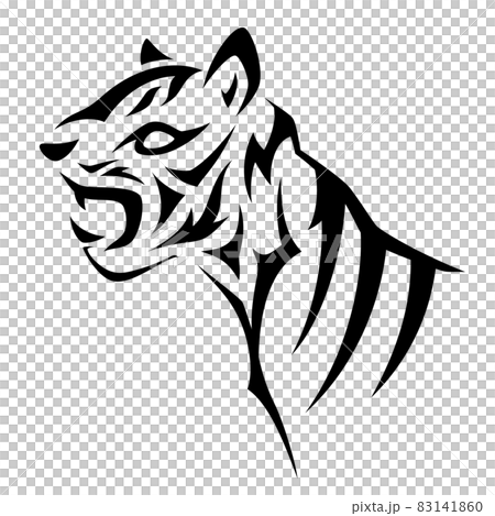 虎のトライバル イラスト素材のイラスト素材