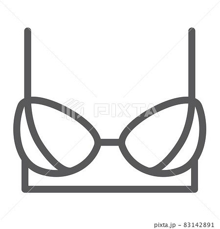 Bra vector icon design, ladies undergarments 17315936 Vector Art