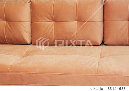 soft sofa of bright pink color, close-up, design. soft sofa of bright pink color, close-up, design. 83144683