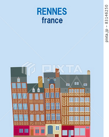 レンヌ rennes フランス france 傾く家 レンヌ rennes フランス france 傾く家 83146250