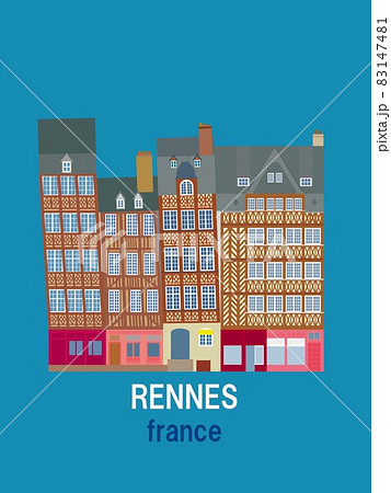 レンヌ rennes フランス france 傾く家 レンヌ rennes フランス france 傾く家 83147481