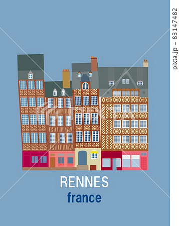 レンヌ rennes フランス france 傾く家 レンヌ rennes フランス france 傾く家 83147482