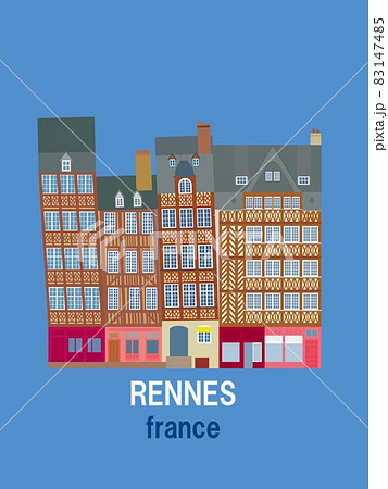 レンヌ rennes フランス france 傾く家 レンヌ rennes フランス france 傾く家 83147485