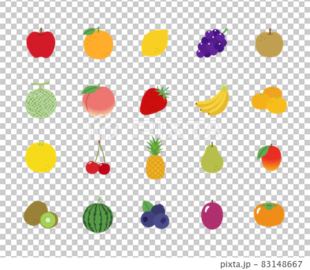 フルーツのイラストセット フルーツのイラストセット 83148667
