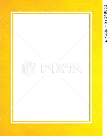 ゴールドに輝く背景フレーム no.01 83149953