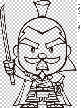 Yuru-chara-like織田信長[2頭，黑白] 83152631