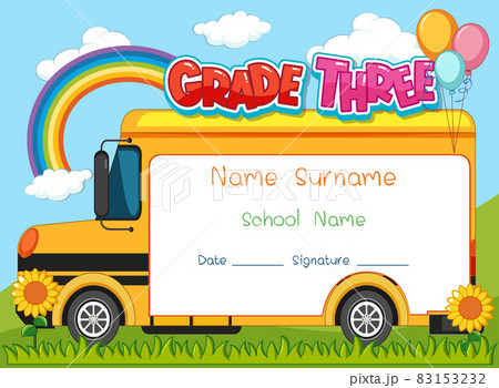 Grade three diploma or certificate template Grade three diploma or certificate template 83153232