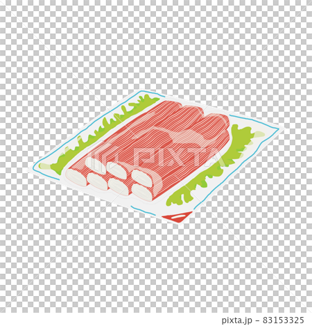 パッケージに入ったカニカマのイラスト 83153325