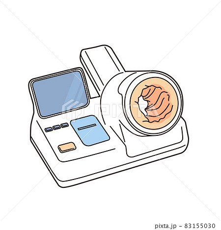 自動血圧計のイラスト素材