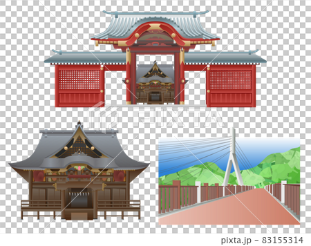 秩父神社秩父橋 秩父神社秩父橋 83155314