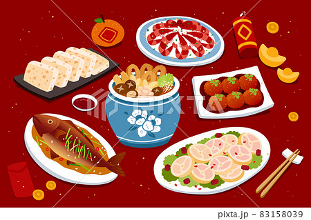 Dishes for CNY reunion dinner 83158039