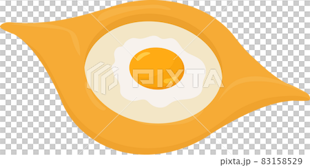 cartoon traditional georgian dish khachapuri cartoon traditional georgian dish khachapuri 83158529