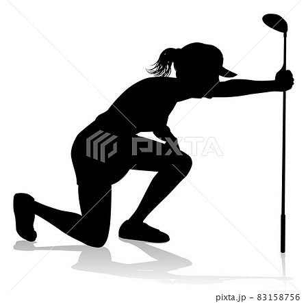 Golfer Golf Sports Person Silhouette 83158756