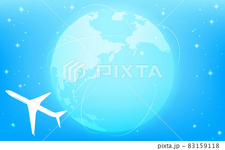 Global business image, pale earth and airplanes... - Stock Illustration  [83159118] - PIXTA