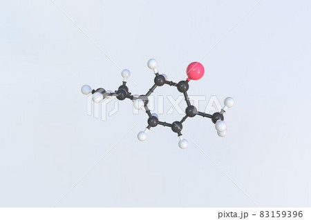 Carvone molecule, scientific molecular model, looping 3d animation Carvone molecule, scientific molecular model, looping 3d animation 83159396