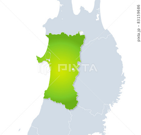秋田県地図 秋田県地図 83159686