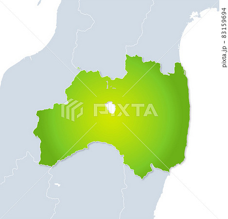 福島県地図 83159694