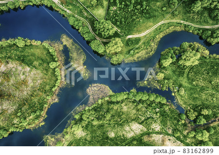 Lake in the meadows 83162899