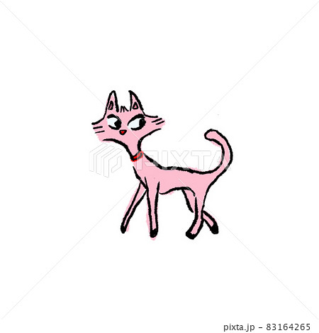 おしゃまなネコのイラスト 83164265