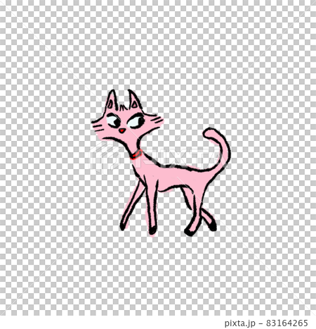 おしゃまなネコのイラスト 83164265