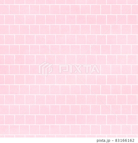 正方形 かわいいピンクのタイル壁紙背景のイラスト素材 [83166162] - PIXTA
