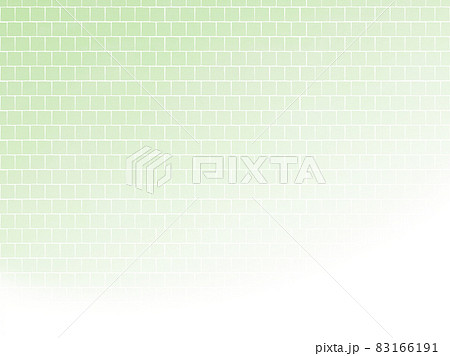 ナチュラルな明るいグリーンのタイル壁紙背景 ホワイトグラデーションのイラスト素材