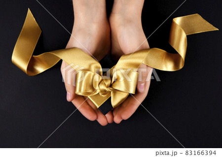 Close up shot of nice present on copy space background. Close up shot of nice present on copy space background. 83166394