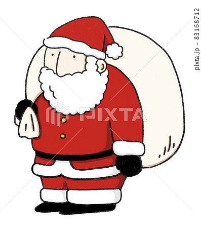 プレゼントの袋を持ったサンタクロース クリスマス プレゼントの袋を持ったサンタクロース クリスマス 83168712