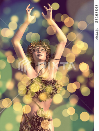3D Autumn Dryad bokeh 83168848