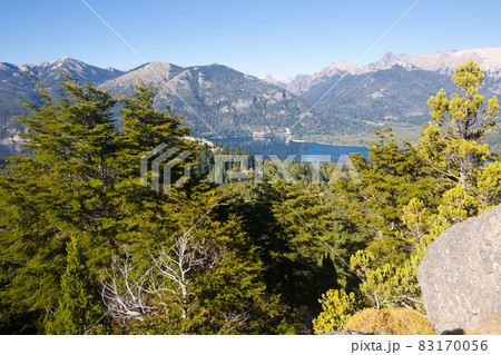 Lakes Nahuel Huapi and mountain Campanario Lakes Nahuel Huapi and mountain Campanario 83170056