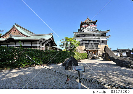 快晴の清須城　天守閣と周辺施設 83172209