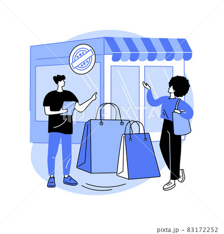 Authorized seller abstract concept vector illustration. 83172252