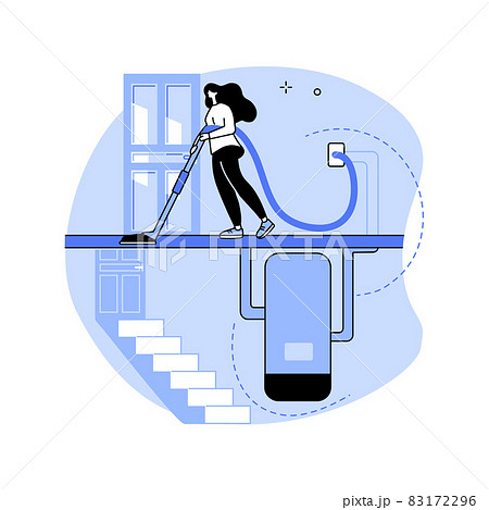 Central vacuum system abstract concept vector illustration. Central vacuum system abstract concept vector illustration. 83172296