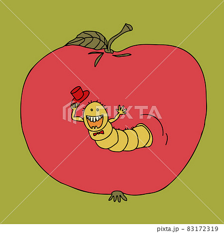 Worm in the apple. Proverb, metaphoric idiom. Worm in the apple. Proverb, metaphoric idiom. 83172319