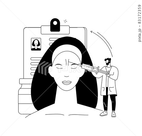 Beauty injection abstract concept vector illustration. Beauty injection abstract concept vector illustration. 83172359