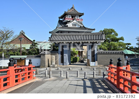 快晴の清須城　天守閣とその周辺施設 83172392