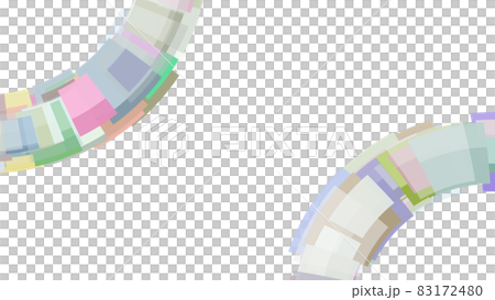 CG背景素材:扇形排列的長方形 CG背景素材:扇形排列的長方形 83172480