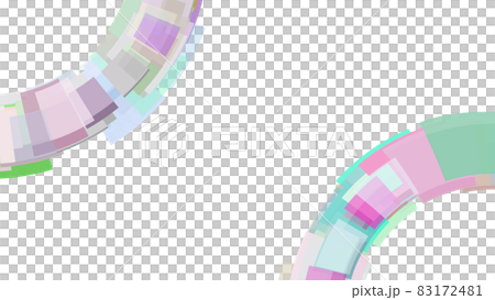 CG背景素材:扇形排列的長方形 CG背景素材:扇形排列的長方形 83172481