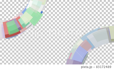 CG background material: Rectangle arranged in a fan shape CG background material: Rectangle arranged in a fan shape 83172489