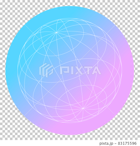 Wire icon with the image of the earth 83175596